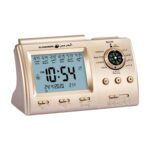 ATORSE Azan Alarm Clock Muslim Azan Alarm Table Clock for Study Room Indoor Bedroom Gold - Image 2