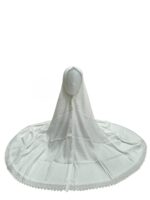 Al Haramaen Ladies Towel Ahram Ihram Set for Hajj and Umrah, Hijab and Cap Set with Napkin, Tasbih 7 &100 Beads, White - Image 2
