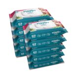 Amazon Brand - Supples Baby Wet Wipes with Lid | 720 Wipes | 72 Wipes x 10 Packs | Enriched With Aloe Vera and Vitamin E | Alcohol-Free and Paraben-Free | Pure Water-Based formulation - Image 2