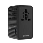 Anchor by Panasonic 65W International Travel Adapter, Universal Travel Adapter All in One for EU, UK, US and AU with 1 USB and 3 Type C Ports, 65W Travel Accessories with GaN Fast Charging - Image 2