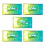 Antibacterial Wet Wipes – 50 Wipes (10 x 5 Travel Packs) | Kills 99% Germs, Alcohol-Free & Skin-Friendly | For Hands, Face, Surfaces & Travel Hygiene - Image 2