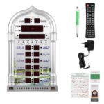 Automatic Muslim Prayer Azan Clock, Digital Led Prayer Wall/Desk Clock with Complete Azan for for Home, Masjid and Mosque - Image 2