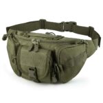 Beanny Tactical Waist Bag for Men Women | Multi-Pocket Utility Fanny Pack Sling Bag | Durable Outdoor Travel Pouch Cross Body Belt Bag for Hiking Trekking Camping (Green) - Image 2