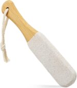 Beauté Secrets Double-Sided Pumice Stone with Handle | Foot Scrubber & Callus Remover for Dead Skin | Pedicure Foot File for Cracked Heels, Corns & Hard Skin – Shower Safe Foot Care Tool - Image 2