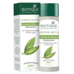 Biotique Morning Nectar Flawless Skin Moisturizer l Prevents Dark spots, Blackheads and Blemishes l Visibly Flawless Skin l Nourishes and Hydrates Skin l All Skin Types l 120ml - Image 2