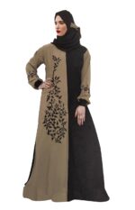 Black Abaya Embroidery Work Burqa For Women Elegant Modest Wear Islamic Stylish Dubai Abaya Farasha Full Length - Image 2