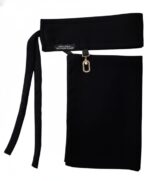 Black Niqab for Women with Detachable Nose Piece | Saudi Niqaab Face Veil | Dubai Style Islamic Modest Wear | Nikab with Locket Brooch - Image 2