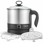 Butterfly Matchless Stainless Steel Multi Kettle 1.2 Litre | With Egg Rack, SS Stand | 600 Watts | For Hot Water, Tea, Coffee, Noodles, Egg Boiling, Soup | Dry Boil Protection | Silver - Image 2