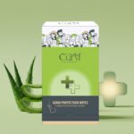 CARYL Germ Protection Wipes With Aloe Vera Extract | Multi-Purpose Disinfectant Wet Wipes for Hands and Surfaces | Anti-Germ Cleansing Facial Wipes | Gentle on Skin, Paraben-Free & Dermatologically Tested - 72 Single Sachets - Image 2