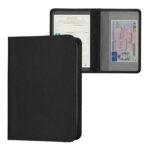Car Document Holder Durable Leather Registration and Insurance Organizer with Multiple Pockets Design for Easy Access and Secure Storage (MINI Black) - Image 2