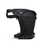 Carbonado Turtle Bags, Thigh Bag for Bikers, Fanny & Waist Bag for Man Woman; Multipurpose Water Repellent Utility Pouch, Cross Body, Strap to Leg & Hip for Motorcycling, Outdoor & Hiking (Black) - Image 2