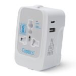 Ceptics Universal Travel Adapter with Type C, 3 in 1 Universal Adapter Plug, Travel Accessories with 1 USB, 1 USB-C with 2.4A,Travel Adaptor International All in One - Image 2