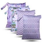 Chic Buddy Polyester Waterproof Wet Bag, Washable, Reusable for Travel, Beach, Pool, Stroller, Diapers, Dirty Gym Clothes, Wet Swimsuits, Toiletries (Explorer Pack, Wet Bag/Dry Bag), Multicolor - Image 2