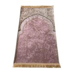 Children Prayer Mat Padded Portable Toddlers Prayer Carpet for Ramadan Gifts Pink - Image 2