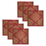 Cloud7 Plastic Pooja Aasan | Outdoor Pyaer Sitting Mat | Multicolor Floor Aasan | Design-Square | Size- 1.5'x1.5' Feet | Sets of 6 Pcs. - Image 2