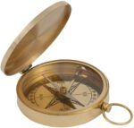 Compass Pocket 2 inch CompassFor Camping Compass Military Army Hiking Outdoor Brass Flat 2,Compass Direction Finder - Image 2