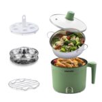 Cookwell Multipurpose Cook Kettle With 1.5L Nonstick Inner Pot, Stainless Steel Mess, Idli Stand, Stainless Steel Steamer, Egg Tray (600W) - Image 2