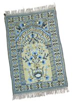 Cotton Prayer Mat 44x28 inch Musalla Janamaz for Namaz Muslim Yellow 300077 - Image 2