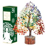 Crocon Seven Chakra Tree of Life for Positive Energy - Feng Shui Decor, Fake Bonsai, Crystals and Healing Stones, Money Tree, Room Decor 7 Chakra, Stone, Healing Crystals, Spiritual Gifts - Image 2