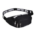 DAFTER Polyester Waist Bag for Unisex Premium Stitching, Zippers, Waterproof pocket for Hiking Travel Camping Running Sports Outdoors with Adjustable Strap - Image 2