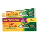 Dabur Meswak Complete Oral Care Toothpaste - 500g (2 x 200g + 1 x100g) | Complete Oral & Gum Care Toothpaste | Contains Pure & Rare Miswak extract | No added Fluoride, Paraben, Triclosan & Formalin - Image 2