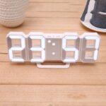 Dangfly Acrylic Digital LED Display Number Clock Table Wall Clock White (Works On Electricity) White - Image 2