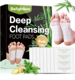 Deep Cleansing Foot Pads for Detox & Relaxation | Natural Ginger & Bamboo Vinegar Patches for Toxin Removal, Pain Relief, Better Sleep & Circulation for Men & Women | (PACK of 1 (10 Pads)) - Image 2