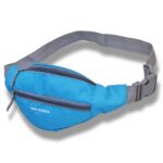 Dein Kleider Waist Pack Travel Handy Hiking Zip Pouch Document Money Phone Belt Sport Bag Bum Bag for Men and Women Nylon (Aqua) - Image 2