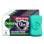 Dettol Cologne Fresh Bathing Soap Bar with 12hr Freshness and Germ Protection, 100g Pack of 4, (400gm) - Image 2
