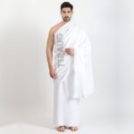 Diamond Weave Ihram for Men – 100% Cotton, Mill-Bleached Bright White, Long-Lasting Whiteness – Hajj & Umrah - Image 2