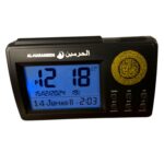 Digital Azan Clock with Automatic Prayer Time Adjustments Including DST and 5 Times Daily Athan Reminder with Alarm for Muslims | Wall & Table Clock 9”x8” (Desktop (Black) Azan Clock) - Image 2
