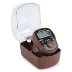 Digital Finger Ring Tally Counter, LCD Display with LED, Reset & Count Button (Pack of 1-Multicolour) (Brown) - Image 2
