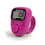 Digital Hand Tally Counter, LED Display, Ring Design, Reset Button(Pack of 1) (Pink) - Image 2