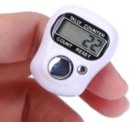 Digital Tally Counter with LCD Display, Finger Ring Design, White, Compact Size 30mm x 110mm, for Fitness Tracking and Chanting(Multicolor) - Image 2