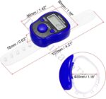 Digital Tasbeeh Hand Tally Counter Finger Ring Digital Counting Machine Counter Tasbeeh & Jaap mala for Counting Purpose with LED (Blue) - Image 2