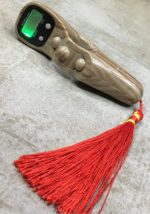 Digital Tasbeeh Hand Tally Counter Finger Ring Digital Counting Machine Counter Tasbeeh & Jaap mala for Counting Purpose with LED (Pack of 1) (LIGHT BROWN WOOD) - Image 2