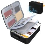 Document Storage Organizer Bag Muitilayer File Pocket & Waterproof Bag with Code Lock for Laptop,Notebooks,Passport - Image 2