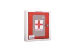 Double Heavy Metal First Aid Kit Box with Key Lock | Wall Mounted Red Medical Cabinet with 2 Shelf Compartments | Emergency Organizer for Home, School, Office, Clinic, Factory - Image 2