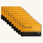 Emmara Ayurvedic Intimate Hygiene Wet Wipes | Unisex | pH balanced Wipes | Tea Tree Oil & Neem Extracts | 10 Intimate Hygiene Wet Wipes | For Pre and Post Intimacy|Vaginal Wipes - Image 2