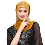 Envius Bridal Hijab Hand Embroidered Party Look Ready To Wear Hijab - Image 2