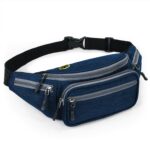 FATMUG Waist Pouch, Money Belt Pouch for Travel, Running, Jogging, Cycling, Hiking, Outdoor- Navy Blue - Image 2