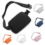 Fanny Packs for Women Men, Fashion Belt Bag Adjustable Mini Crossbody Waist Bag for Running, Hiking and Travel, Black, Casual - Image 2