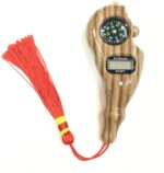 Finger Rotating Prayer Beads with (Navigating Indicator) Compass, Digital Counter Mantra TASBIH & JAAP MALA for Pros. (Light Wooden) - Image 2
