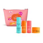 Foxtale On the Glow Travel Kit | Vitamin C, Niacinamide & Peptides | Brightening & Hydrating Skincare Set | For Glowing Skin | Travel Pouch Included | Pack of 4 | Travel & Pocket Friendly | Gift for Birthday and Anniversary - Image 2