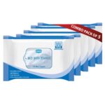 GINNI Hygiene Bed Bath Towel Big Wet Wipes For Adults, Patients & Baby Wet Wipes & Refreshing Sponge Bath (10 Pulls/Pack) (Pack of 5) - Image 2