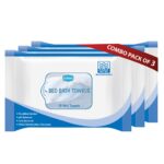 GINNI Hygiene Bed Bath Wipes: Large wet wipes for adults, patients, and babies. Ideal for sponge baths and refreshing hygiene. 10 pulls per pack (Pack of 3), gentle and convenient - Image 2