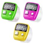 GLUN® Pack of 3 Finger Gym Sets Counter, 5-Digit Counting LCD Display Device, Ring Electronic Digital Finger Counter for Exercise & Various Counting Use (Random Colour) - Image 2
