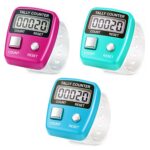 GLUN® Pack of 3 Finger Prayer Counter, 5-Digit Counting LCD Display Device, Ring Electronic Digital Finger Counter for Prayers & Various Counting Use (Random Colour) - Image 2