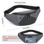 GUSTAVE® Waist Bag for Man, Compact and Fashionable Waterproof Crossbody Sling Bag with Versatile Carrying Options, Adjustable Nylon Belt for Urban and Outdoor Use, Casual or Office Commutes, 22x14cm - Image 2