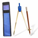 Germany Brass Pencil Compass with Cover | Heavy Duty Brass Geometry & Drafting Compass | Adjustable Circle Drawing Tool for Students, Architects, Woodworking & Marine Navigation - Image 2